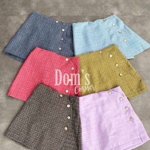 Skort ada SIZE JUMBO - Back to school - skort tweed - celana tweed -rok tweed ala korea