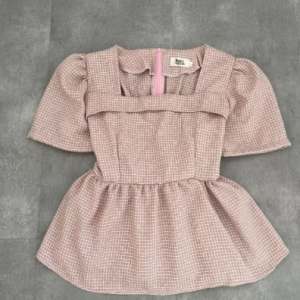 Arelin top -  peplum - flare blouse - atasan tweed formal - baju pesta kekinian