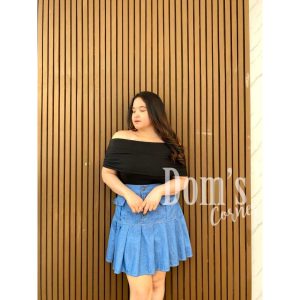 Domscorner -  Sleeveless molya - sabrina - offshoulder - knit blouse - baju rajut - baju pesta - atasan rajut